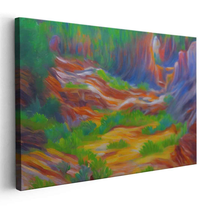 Painterly Vista: An Impressionist Landscape Masterpiece