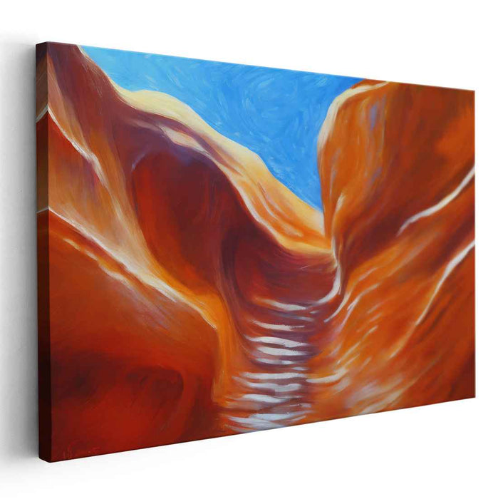 Golden Mirage Trails: Sunlit Pathways in a Desert Landscape