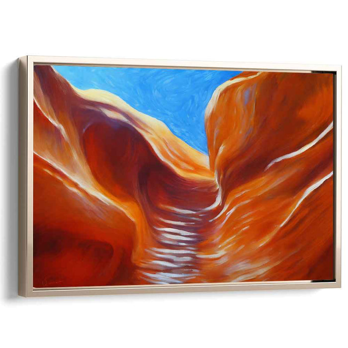 Golden Mirage Trails: Sunlit Pathways in a Desert Landscape