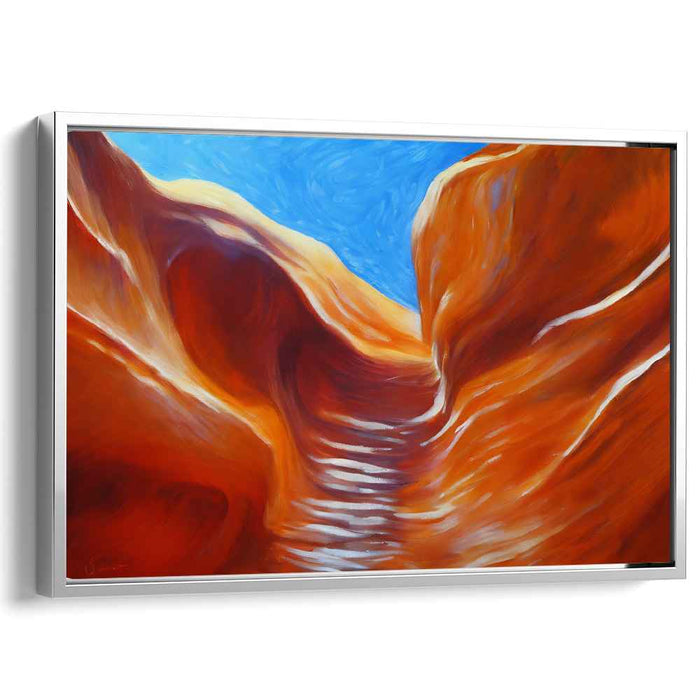 Golden Mirage Trails: Sunlit Pathways in a Desert Landscape