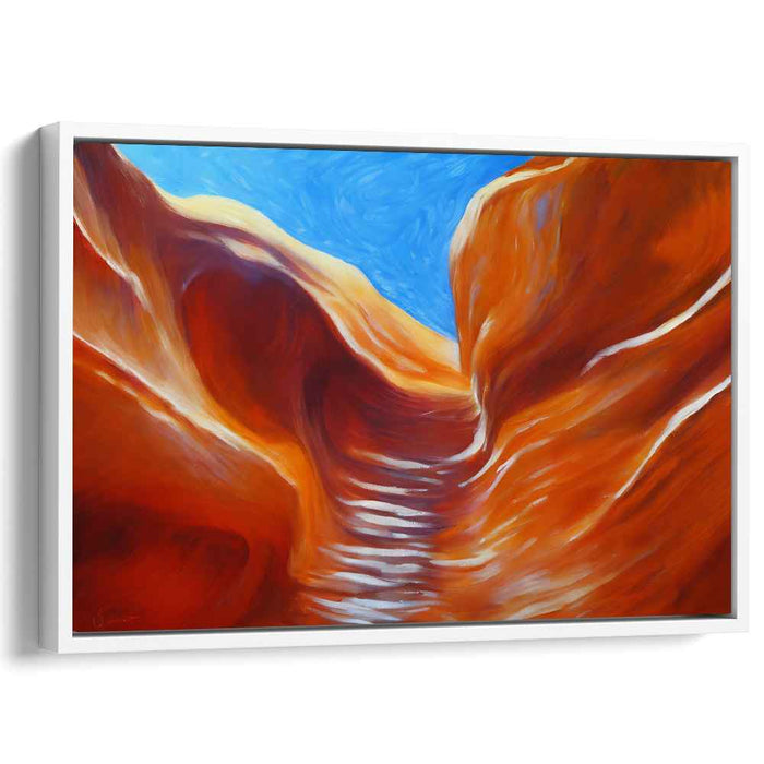 Golden Mirage Trails: Sunlit Pathways in a Desert Landscape