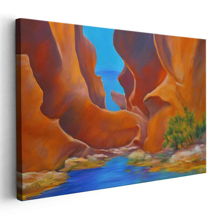 Nature's Portrait: Realistic Landscape Canvas Art Print