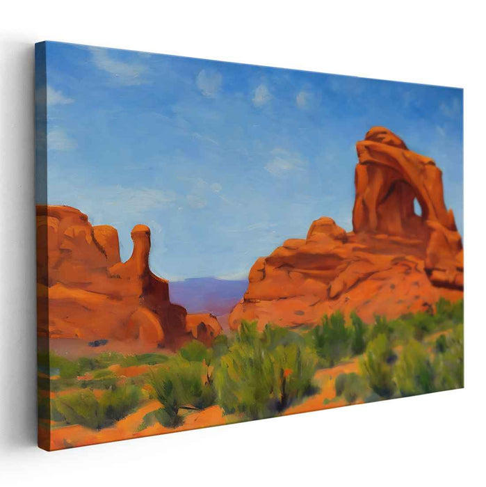 Desert Dreamscapes: Vibrant Southwestern Landscape Canvas Art