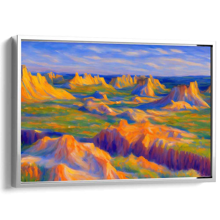 Golden Horizon Embrace: Sunset Bliss Landscape Canvas Art Print