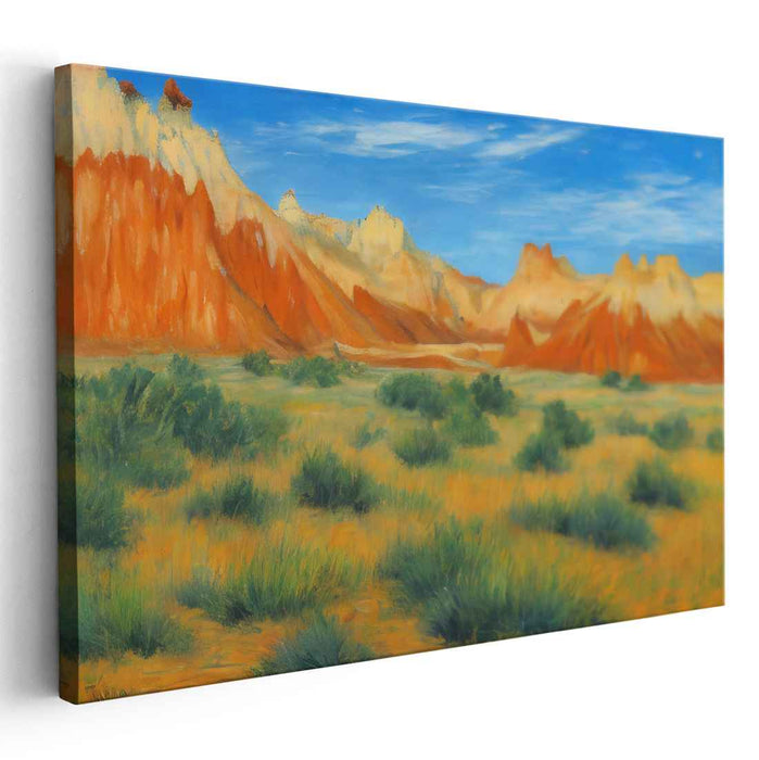 Colorful Wilderness Symphony: Vibrant Landscape Canvas Art