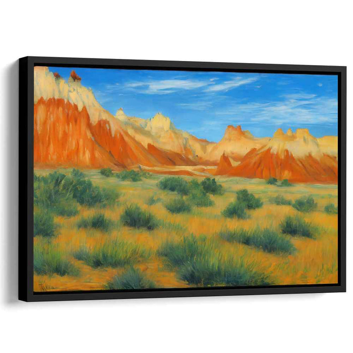 Colorful Wilderness Symphony: Vibrant Landscape Canvas Art