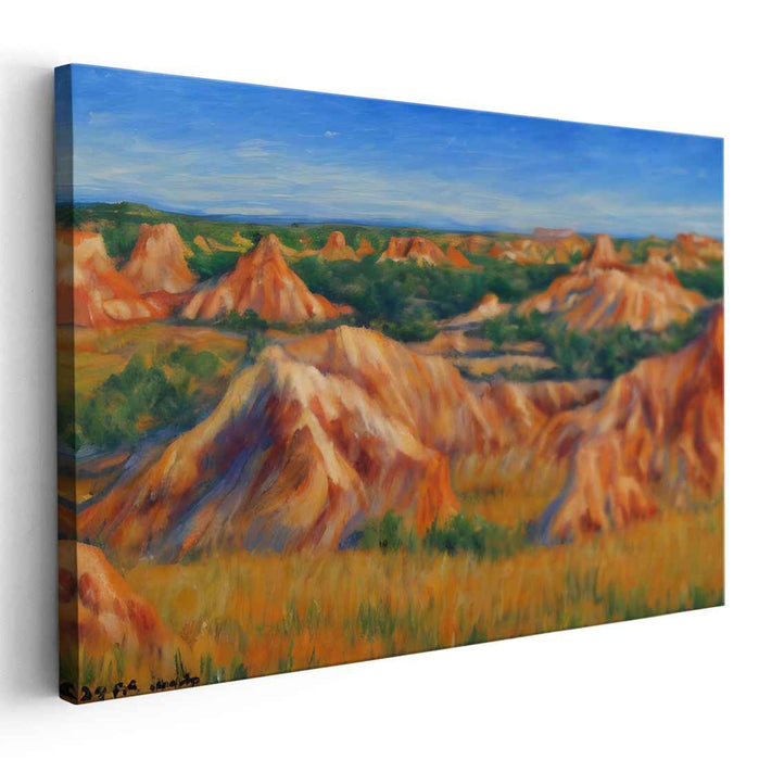 Whispers of Van Gogh: An Impressionist Landscape Canvas Art Print