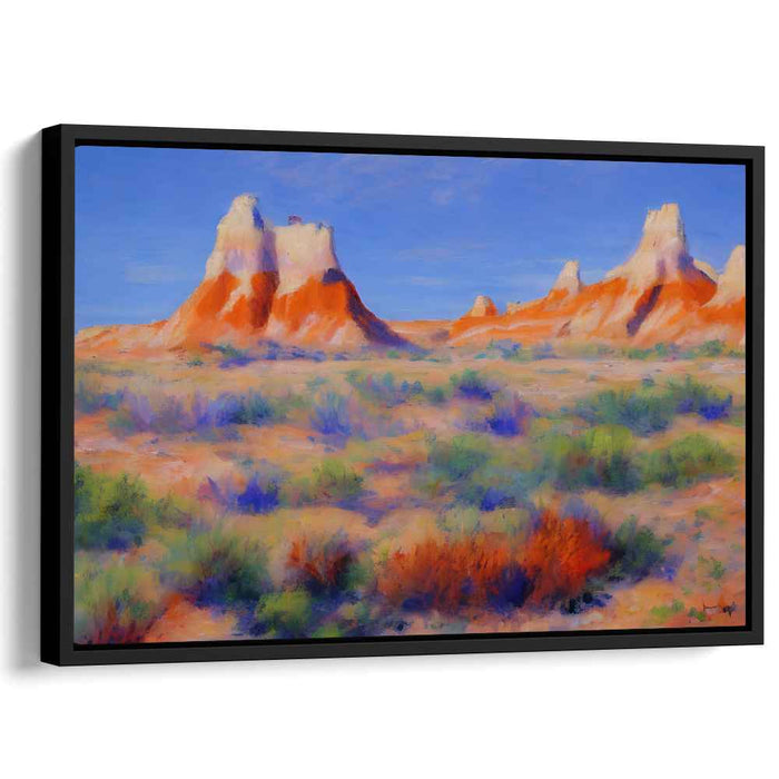 Desert Mirage Whispers: Vibrant Southwest Landscape Canvas Art