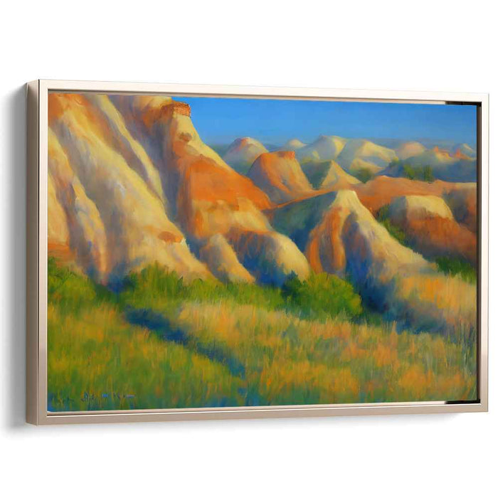 Chromatic Meadow Canvas: A Vibrant Landscape Canvas Art Print