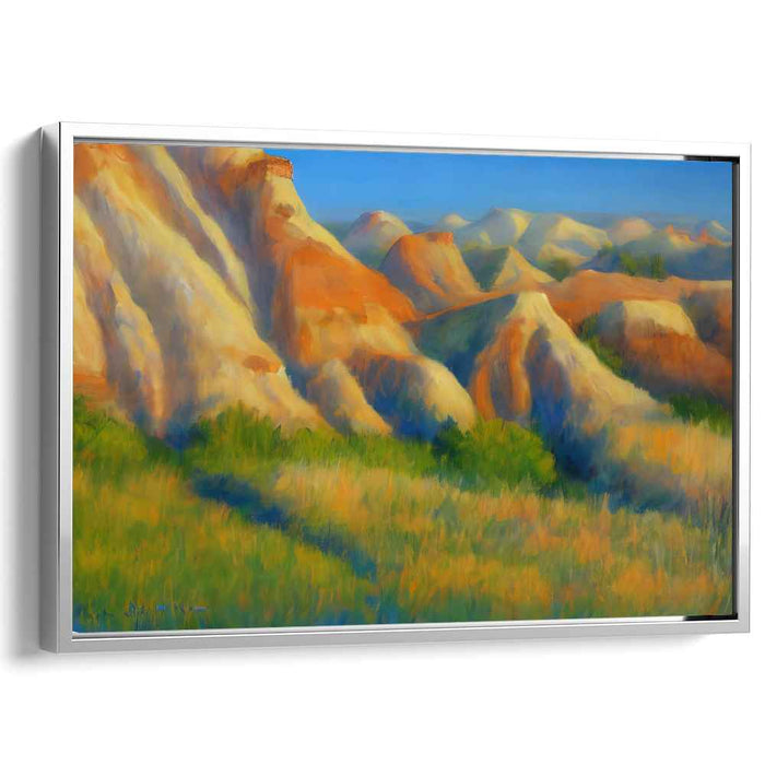 Chromatic Meadow Canvas: A Vibrant Landscape Canvas Art Print