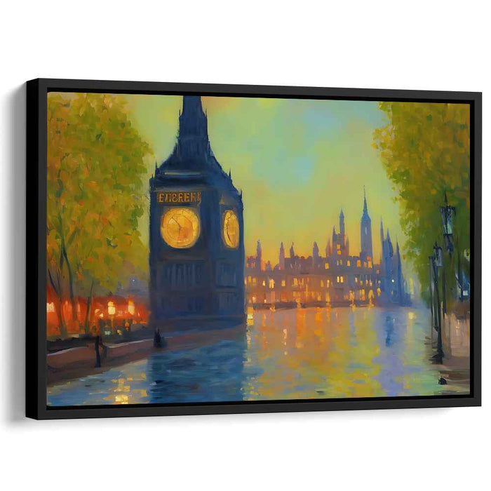 Urban Waterfront Symphony: Serene Cityscape by the River