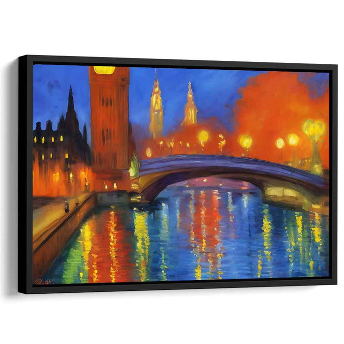 Nocturnal Impressionism: Impressionist Cityscape Night Scene