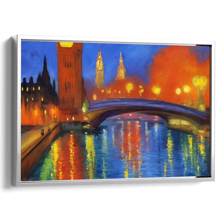 Nocturnal Impressionism: Impressionist Cityscape Night Scene