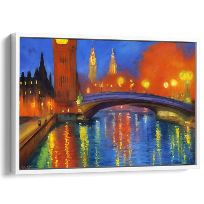 Nocturnal Impressionism: Impressionist Cityscape Night Scene