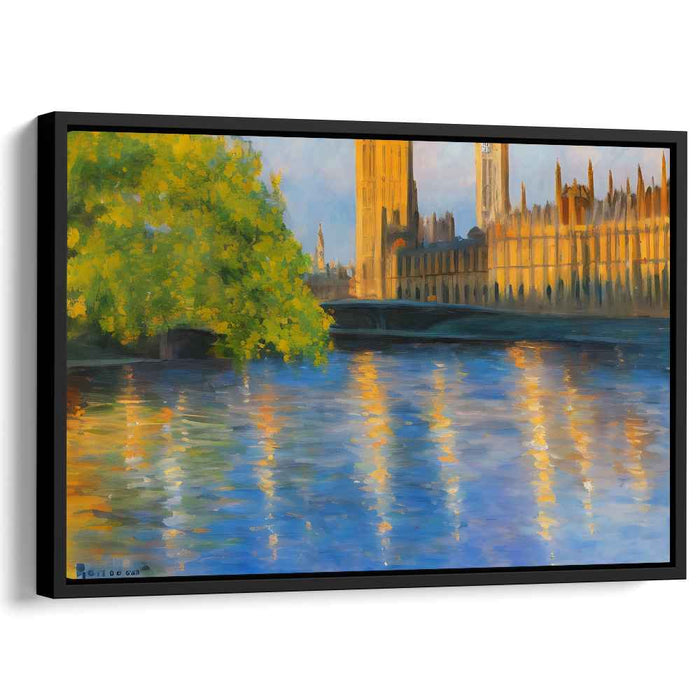 Brushstrokes of Legislative Charm: Impressionist View of Parliament Canvas Art