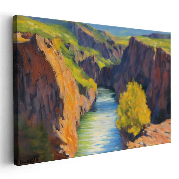 Fleeting Vistas: Luminous Landscape Canvas Art