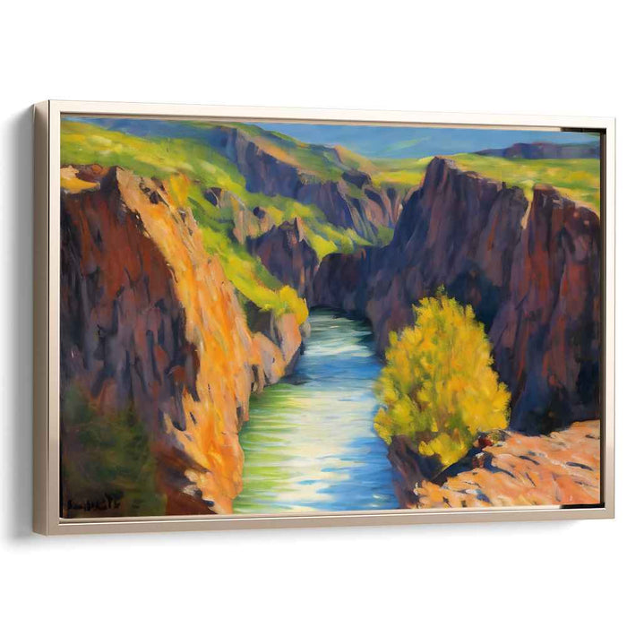 Fleeting Vistas: Luminous Landscape Canvas Art