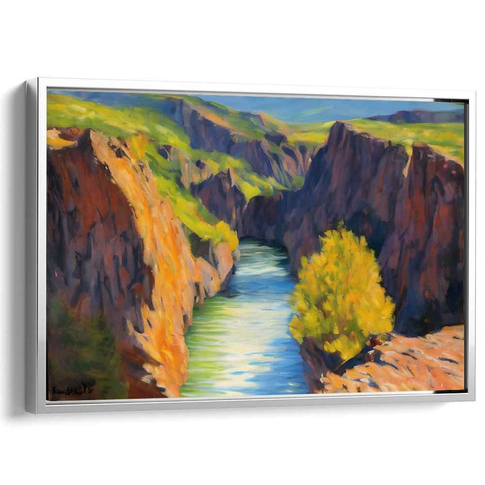 Fleeting Vistas: Luminous Landscape Canvas Art