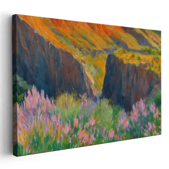 Canyon Blooms: A Vibrant Landscape Masterpiece