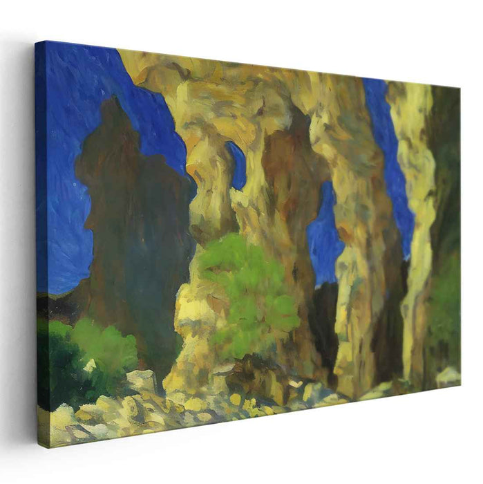 Colorful Dreams Dance Wildly: Post-Impressionist Inspired Landscape Canvas Art