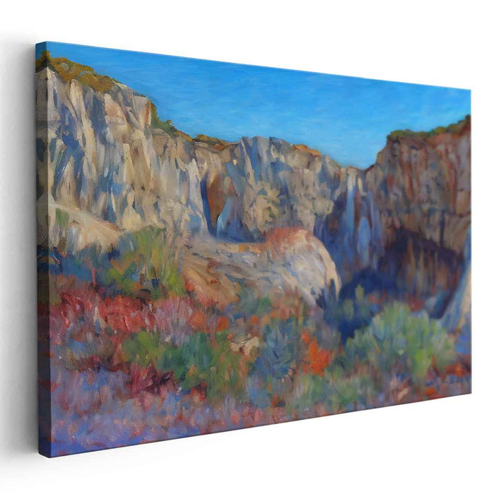 Love's Brushstrokes: A Romantic Landscape Oil Painting