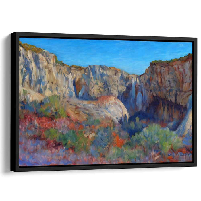 Love's Brushstrokes: A Romantic Landscape Oil Painting