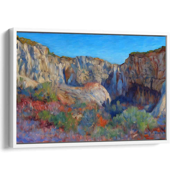 Love's Brushstrokes: A Romantic Landscape Oil Painting