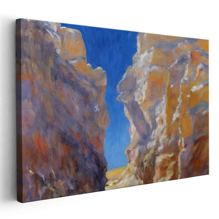 Celestial Canopy Wonder: Awe-Inspiring Landscape with Azure Sky Canvas Art Print