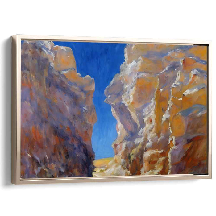 Celestial Canopy Wonder: Awe-Inspiring Landscape with Azure Sky Canvas Art Print