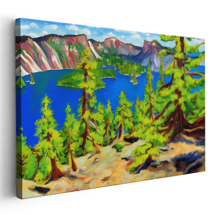 Vivid Skyline Canvas: Vibrant Landscape Canvas Art Print