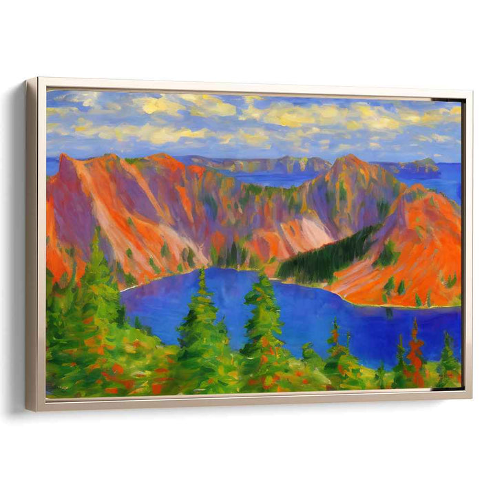 Colorburst Horizon Symphony: Vibrant Landscape Canvas Art Print