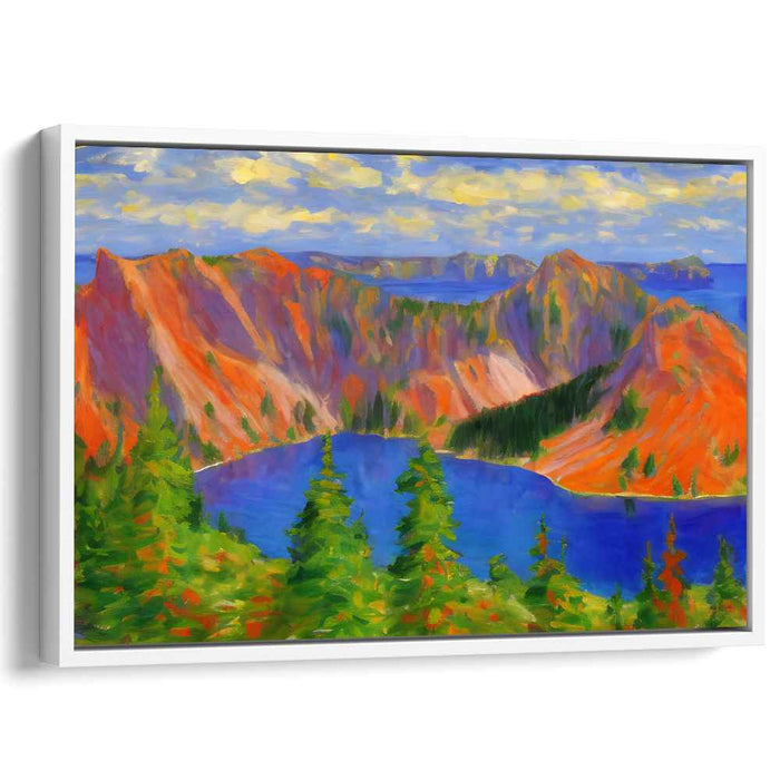 Colorburst Horizon Symphony: Vibrant Landscape Canvas Art Print