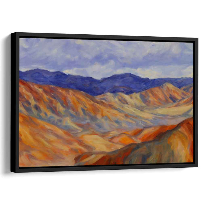 Sweeping Vistas: Impressionist Mountain Range Canvas Art