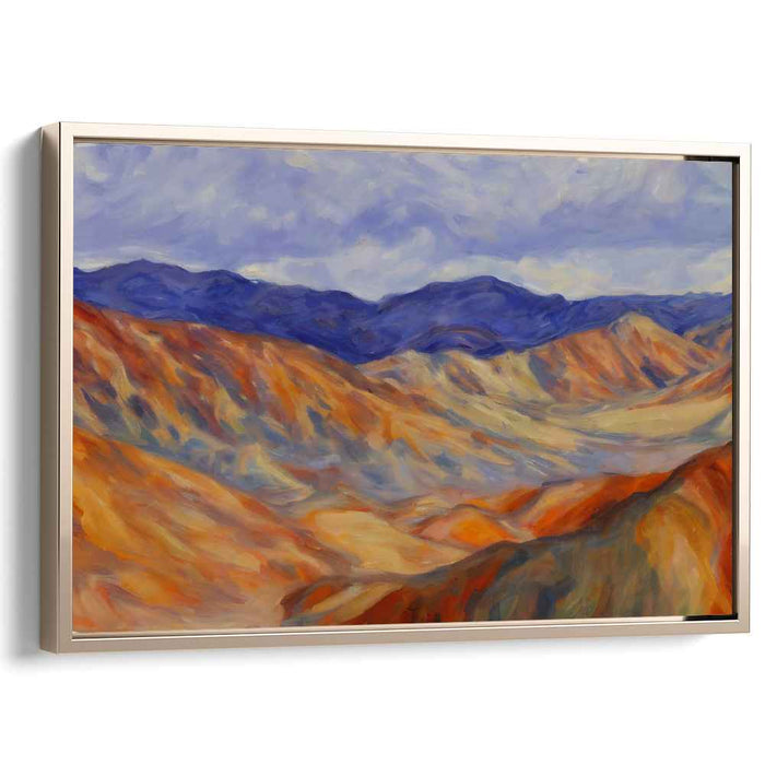 Sweeping Vistas: Impressionist Mountain Range Canvas Art