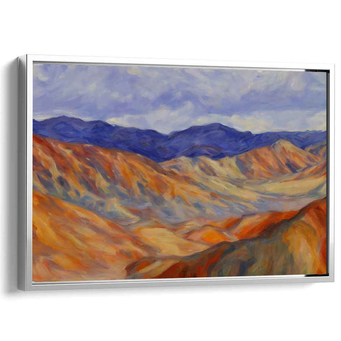 Sweeping Vistas: Impressionist Mountain Range Canvas Art