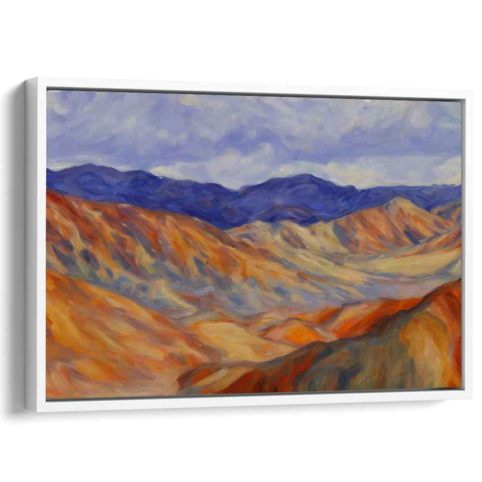 Sweeping Vistas: Impressionist Mountain Range Canvas Art