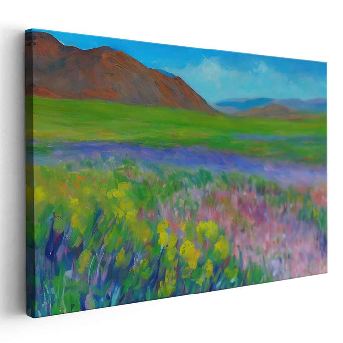 Meadow Breeze: Luminous Landscape Canvas Art