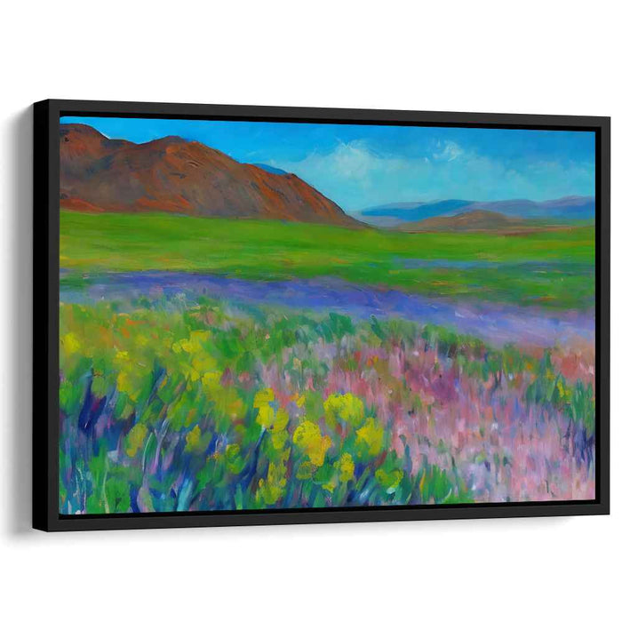 Meadow Breeze: Luminous Landscape Canvas Art