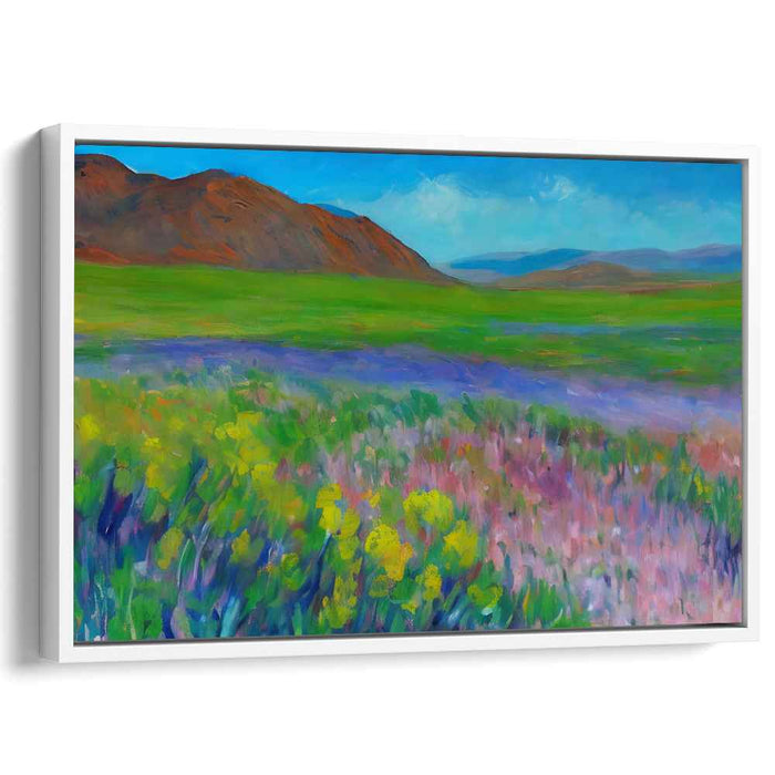 Meadow Breeze: Luminous Landscape Canvas Art