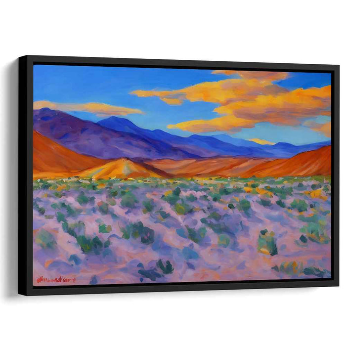 Harmony in Copper Melodies: A Symphony of Warm Hues - Vibrant Landscape Canvas Art