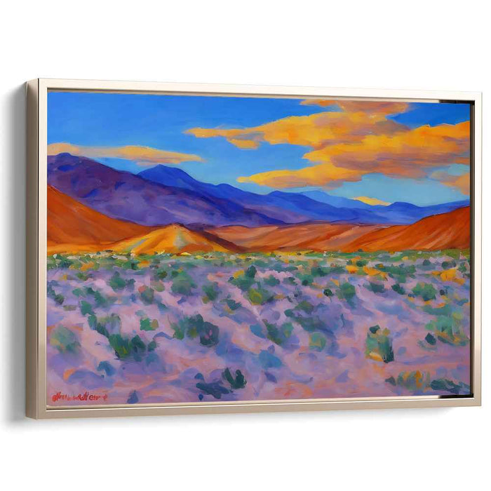 Harmony in Copper Melodies: A Symphony of Warm Hues - Vibrant Landscape Canvas Art