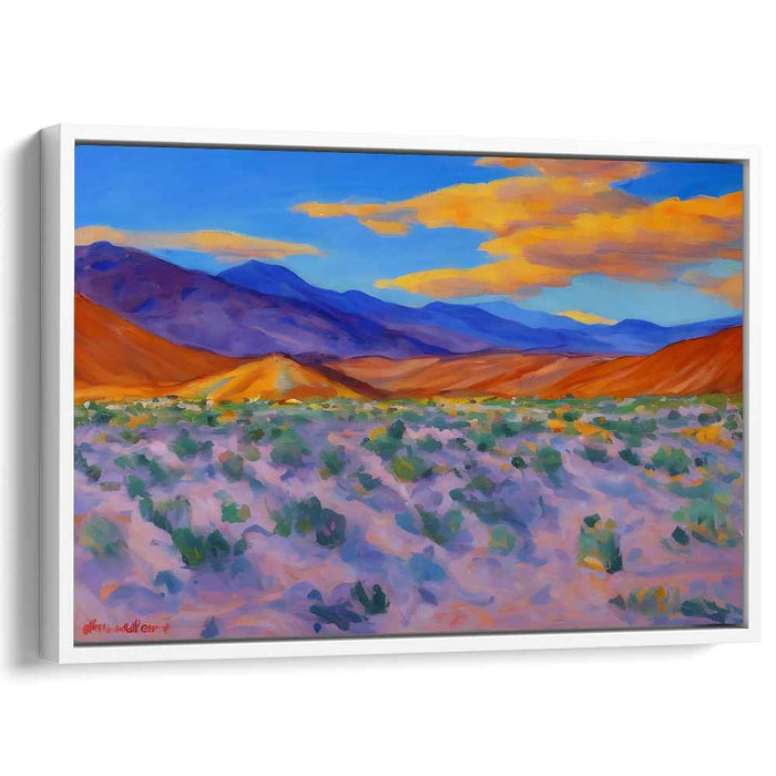 Harmony in Copper Melodies: A Symphony of Warm Hues - Vibrant Landscape Canvas Art
