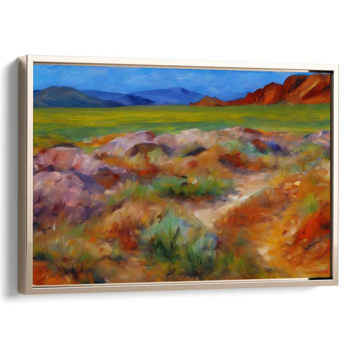 Colorful Horizon Perspectives: Vibrant Landscape Canvas Art Print