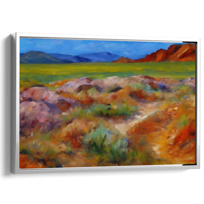 Colorful Horizon Perspectives: Vibrant Landscape Canvas Art Print