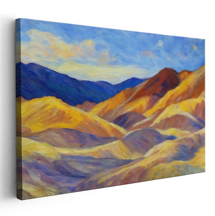 Serenade of Dusk: Impressionistic Sunset Landscape Canvas Art Print