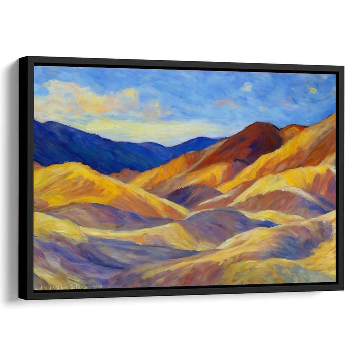 Serenade of Dusk: Impressionistic Sunset Landscape Canvas Art Print