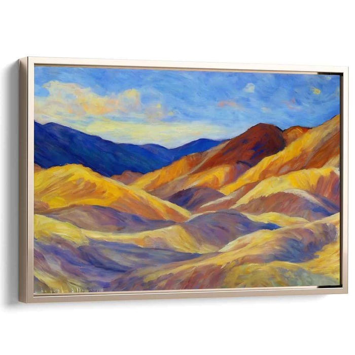 Serenade of Dusk: Impressionistic Sunset Landscape Canvas Art Print