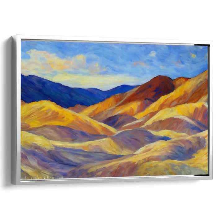 Serenade of Dusk: Impressionistic Sunset Landscape Canvas Art Print