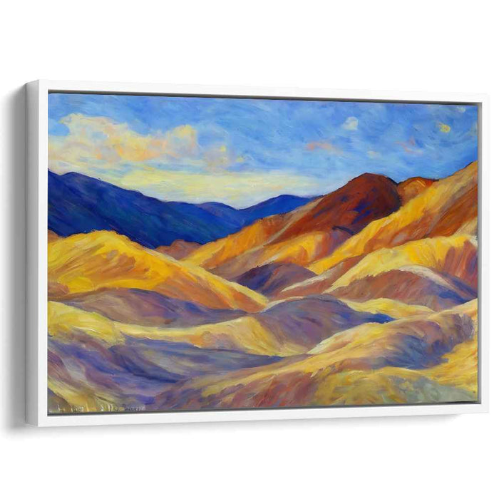 Serenade of Dusk: Impressionistic Sunset Landscape Canvas Art Print