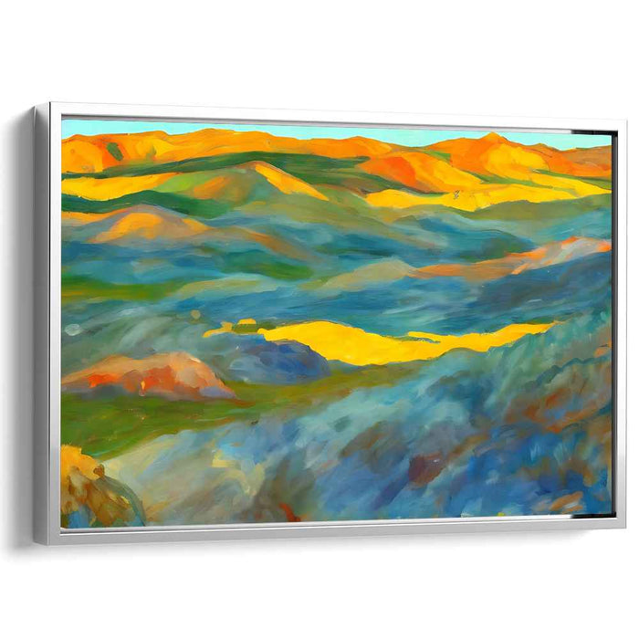 Transient Summits: Impressionist Mountain Landscape Canvas Art